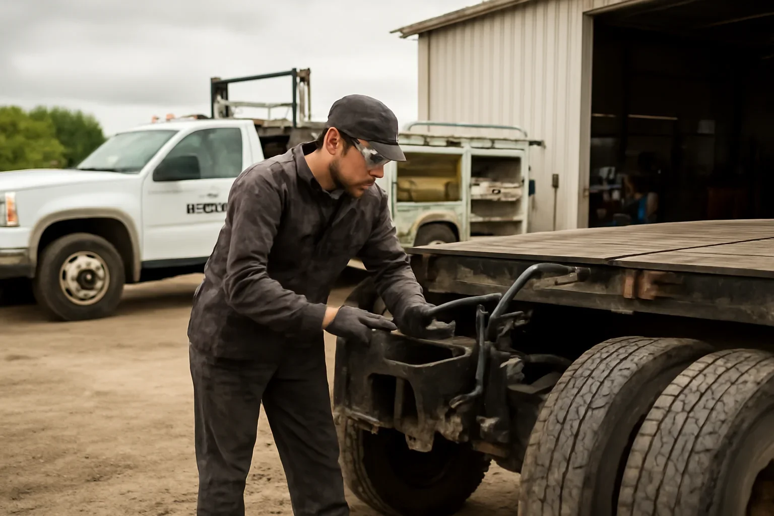 How Trailer Maintenance Prevents Expensive Failures support scene showing working equipment and service support
