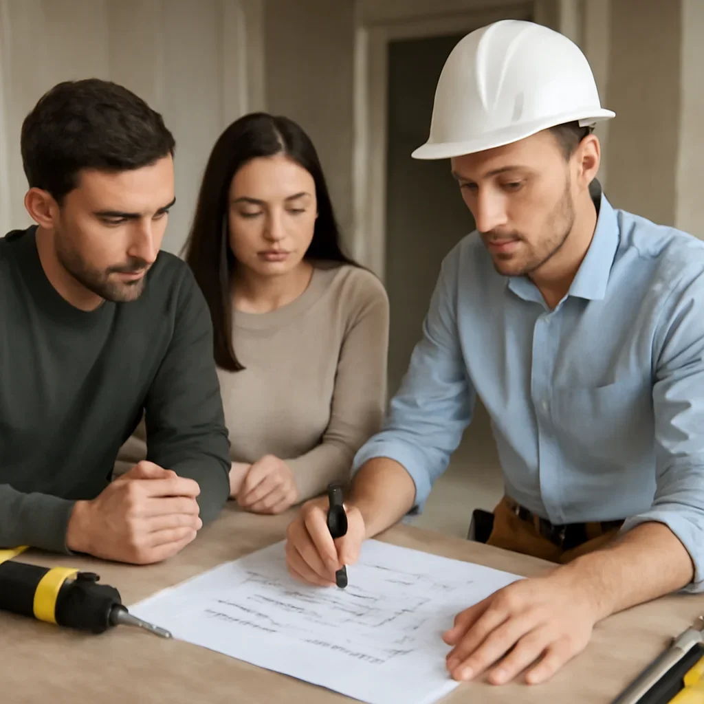 Customer consultation around repair project planning