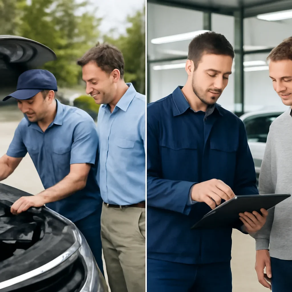 Side-by-side service comparison for Mobile Repair vs Dealer Service