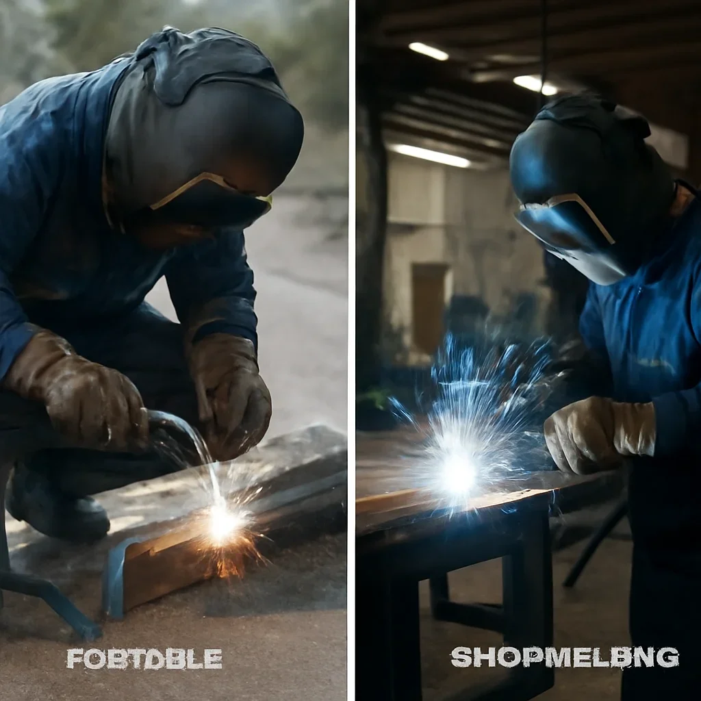 Side-by-side service comparison for Portable Welding vs Shop Welding