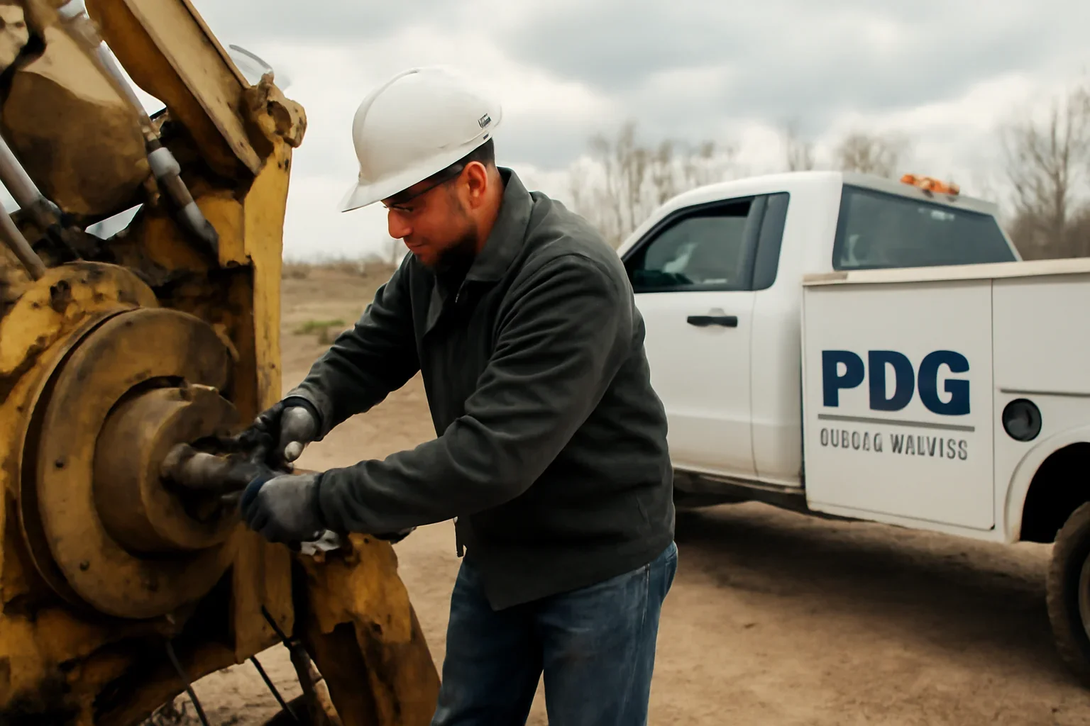 Preventative Maintenance vs Breakdown Repair support scene showing working equipment and service support