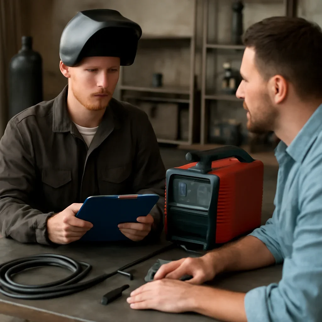 Portable welding consultation and job planning