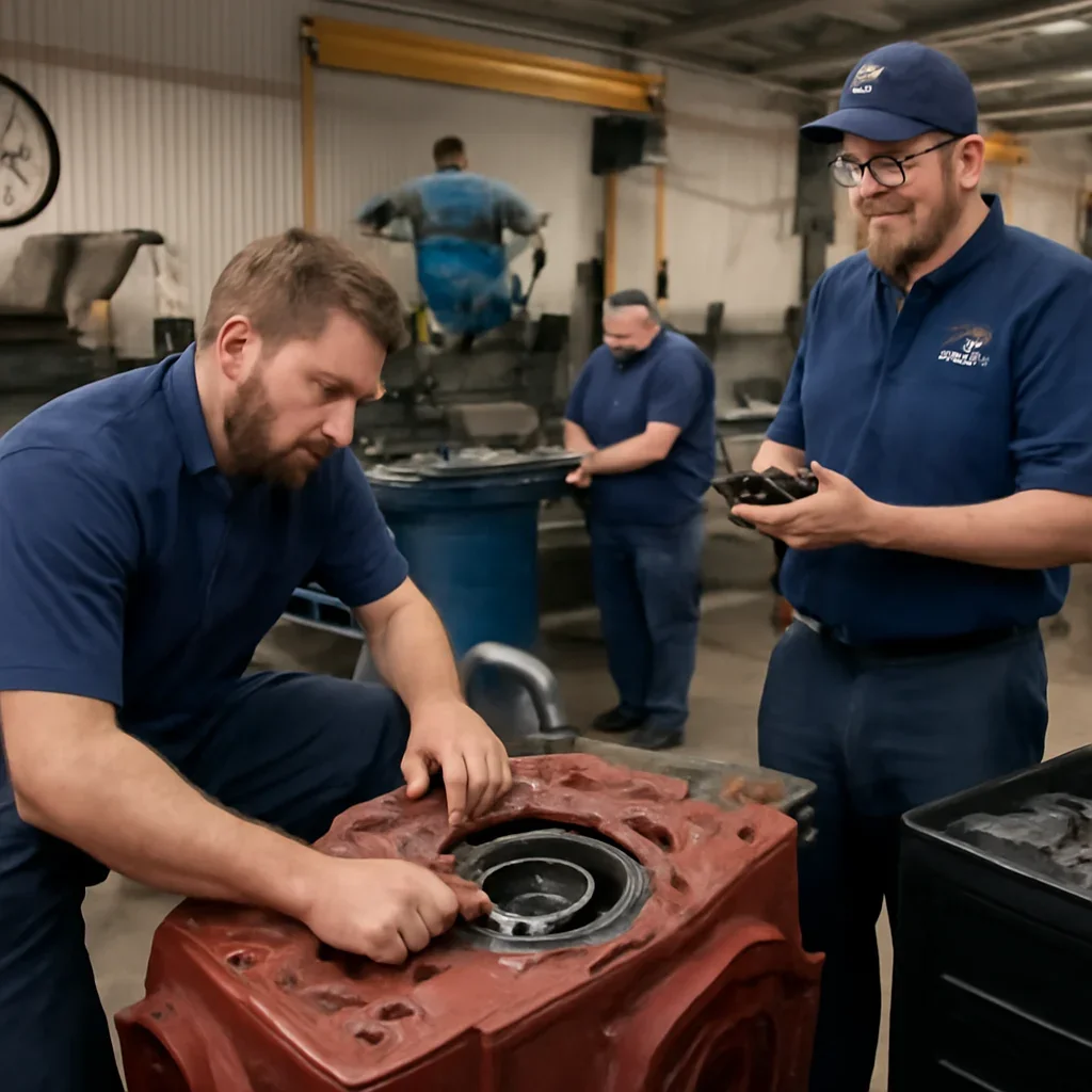 24-Hour Service capability shown with technicians and equipment
