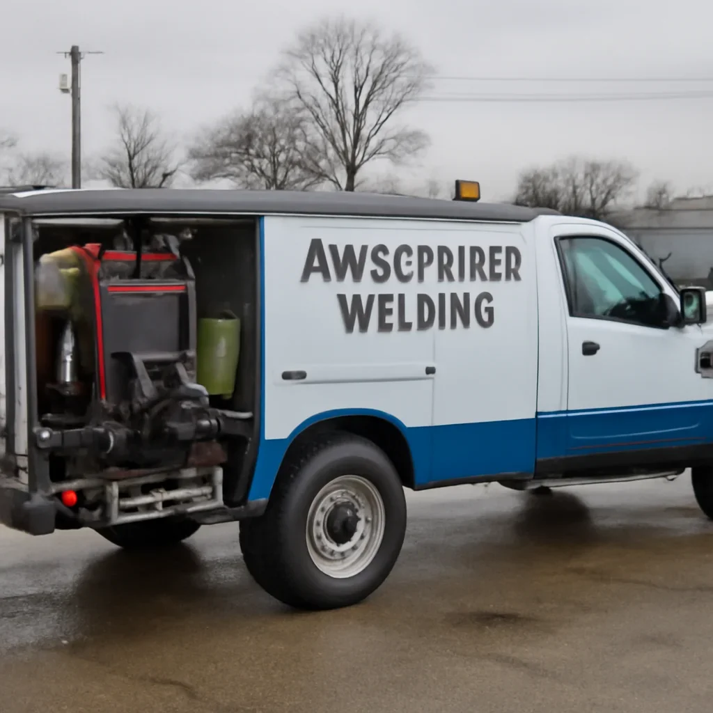 Equipment and service truck representing AWS-Certified Welding response