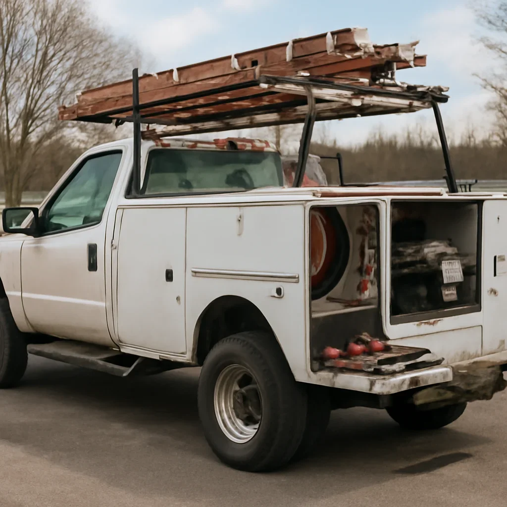 Equipment and service truck representing Preventative Maintenance Programs response