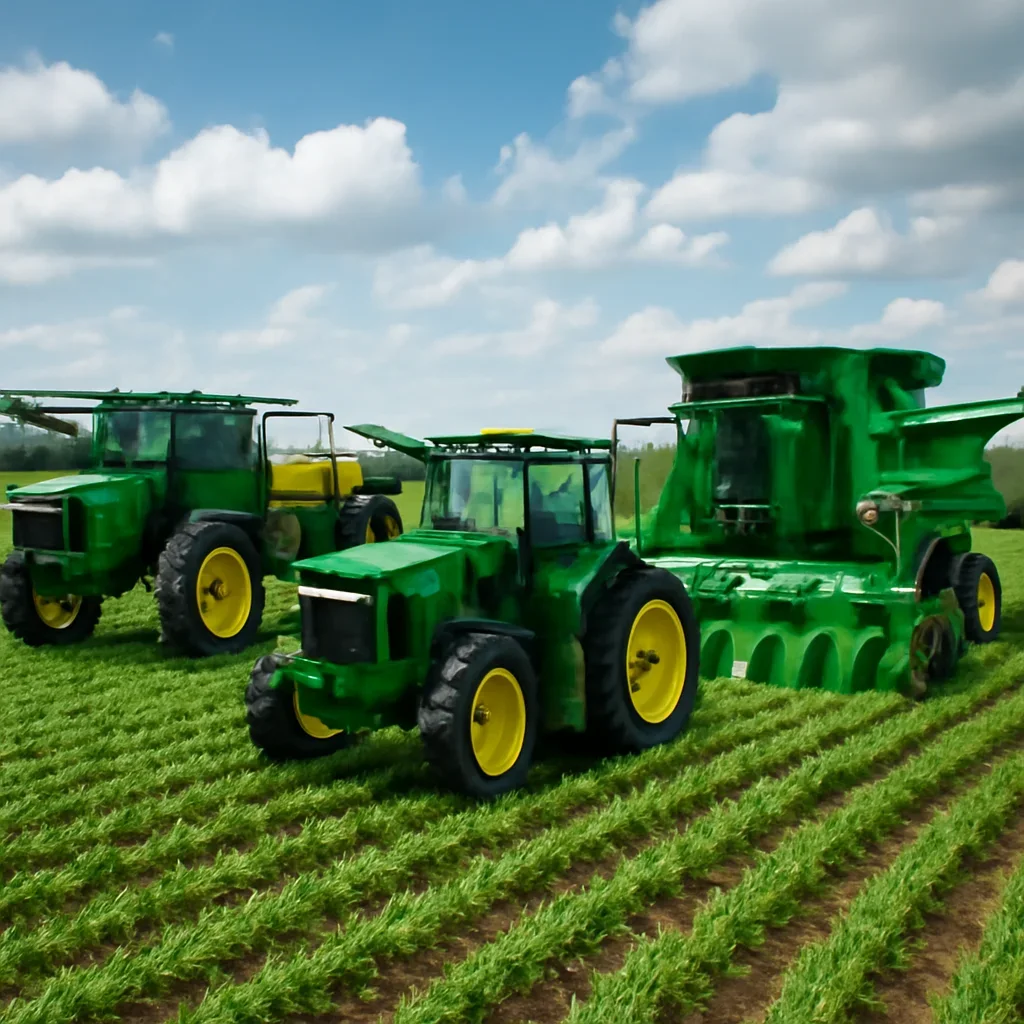 Service-ready equipment for crop farms