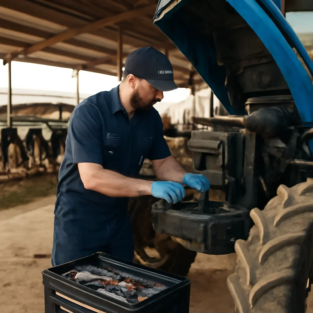 Repair support for dairy farms operations