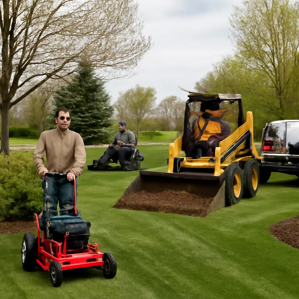 Landscaping & Property Maintenance equipment in use in Northeast Wisconsin