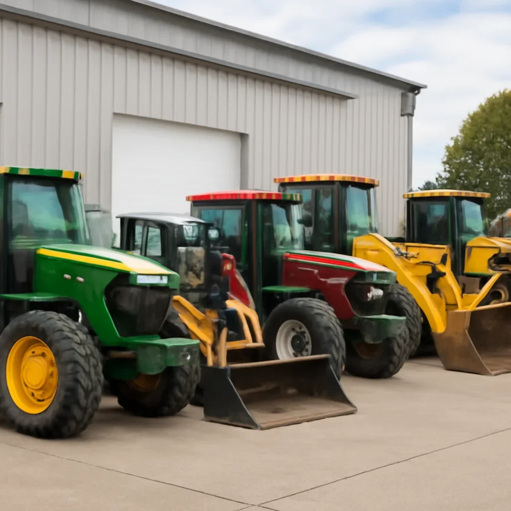 Mixed farm and heavy equipment brands lined up for service support