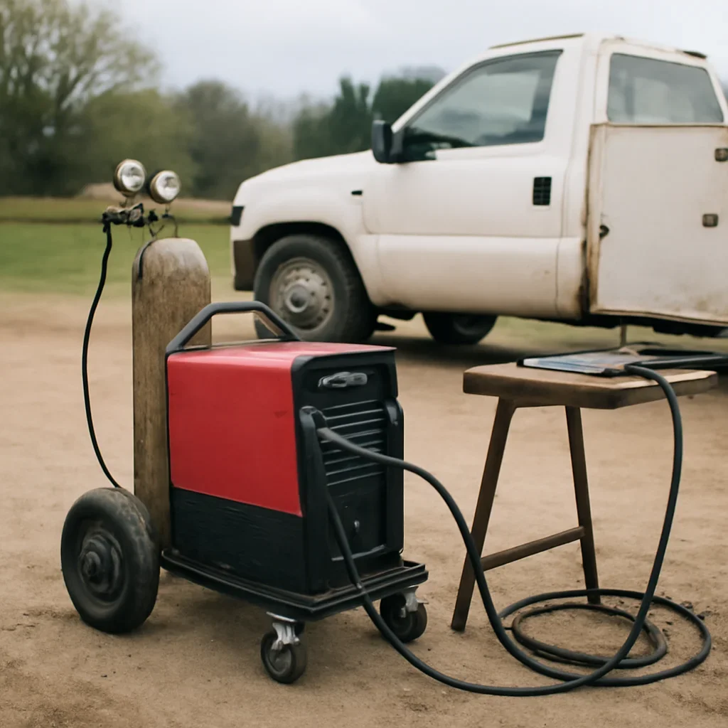 Mobile Welding Near Me represented by working equipment in Northeast Wisconsin