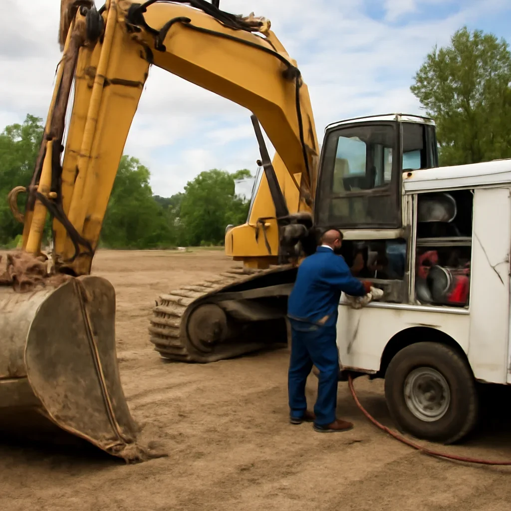On-Site Heavy Equipment Repair represented by working equipment in Northeast Wisconsin
