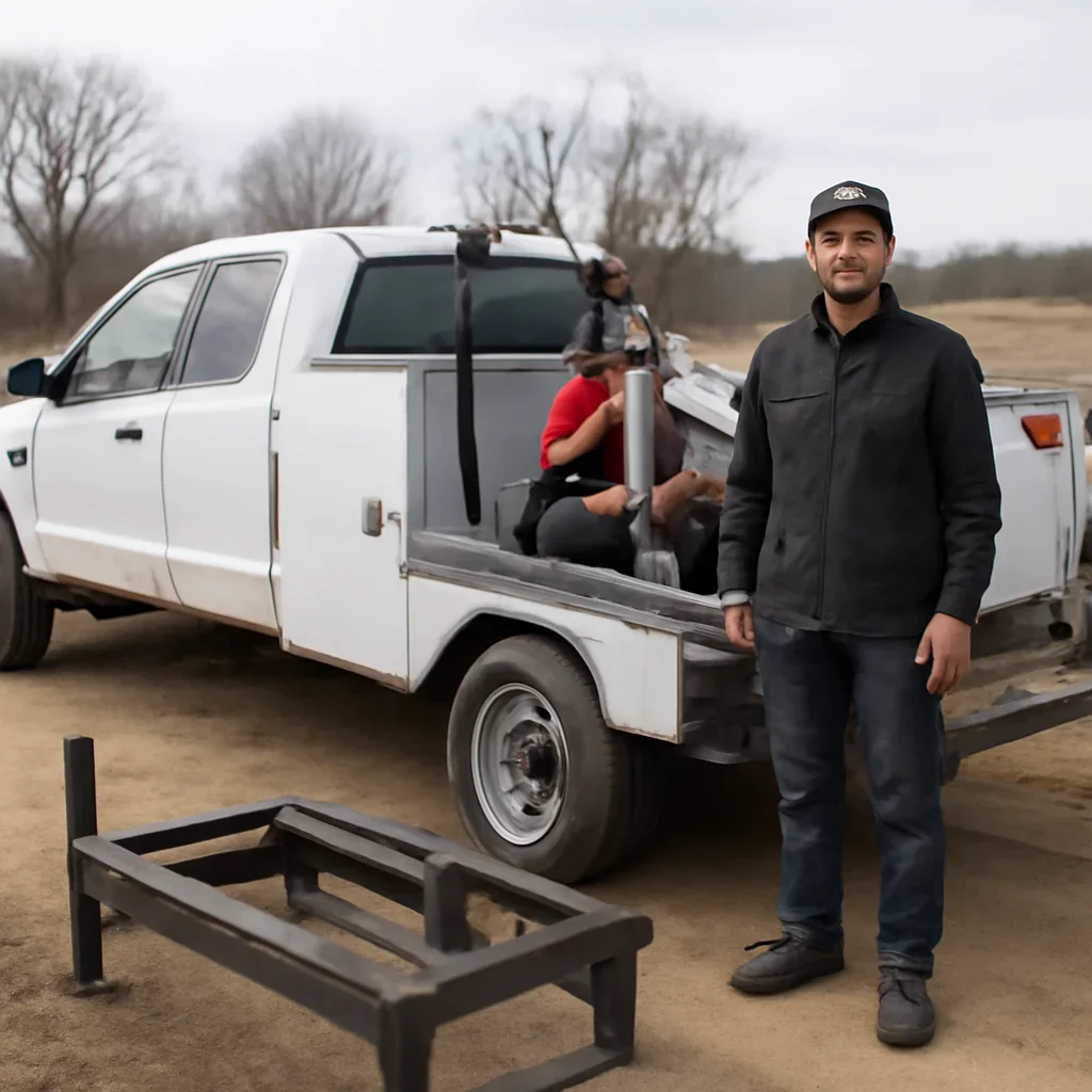Mobile service setup for Custom Metal Fabrication in Northeast Wisconsin