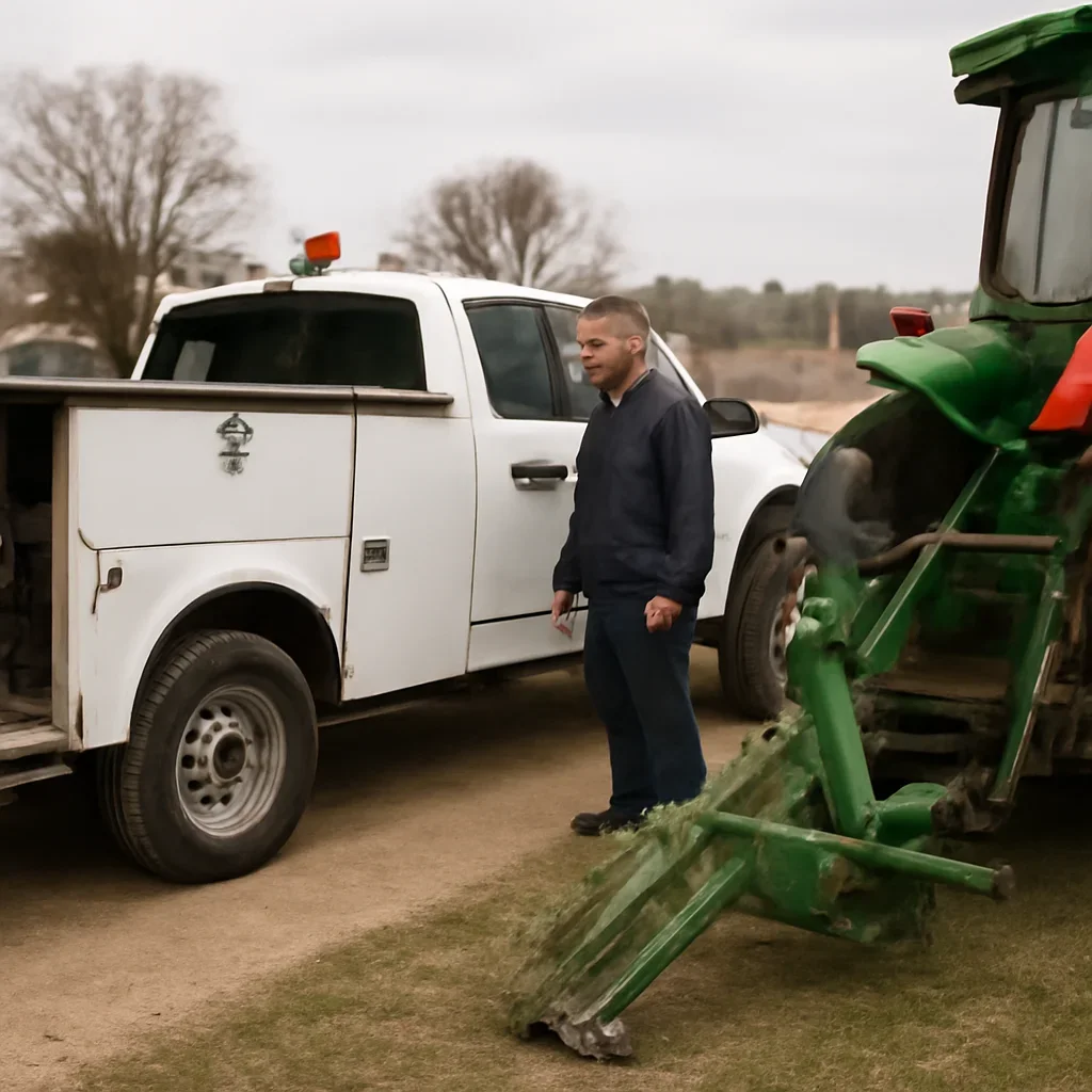 Mobile service setup for Farm Equipment Installation in Northeast Wisconsin