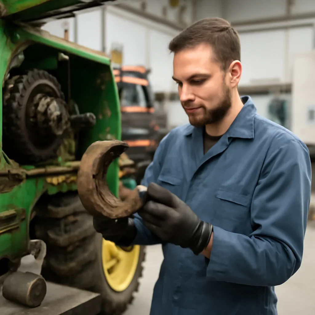 Farm Equipment Installation work on equipment components in a shop setting