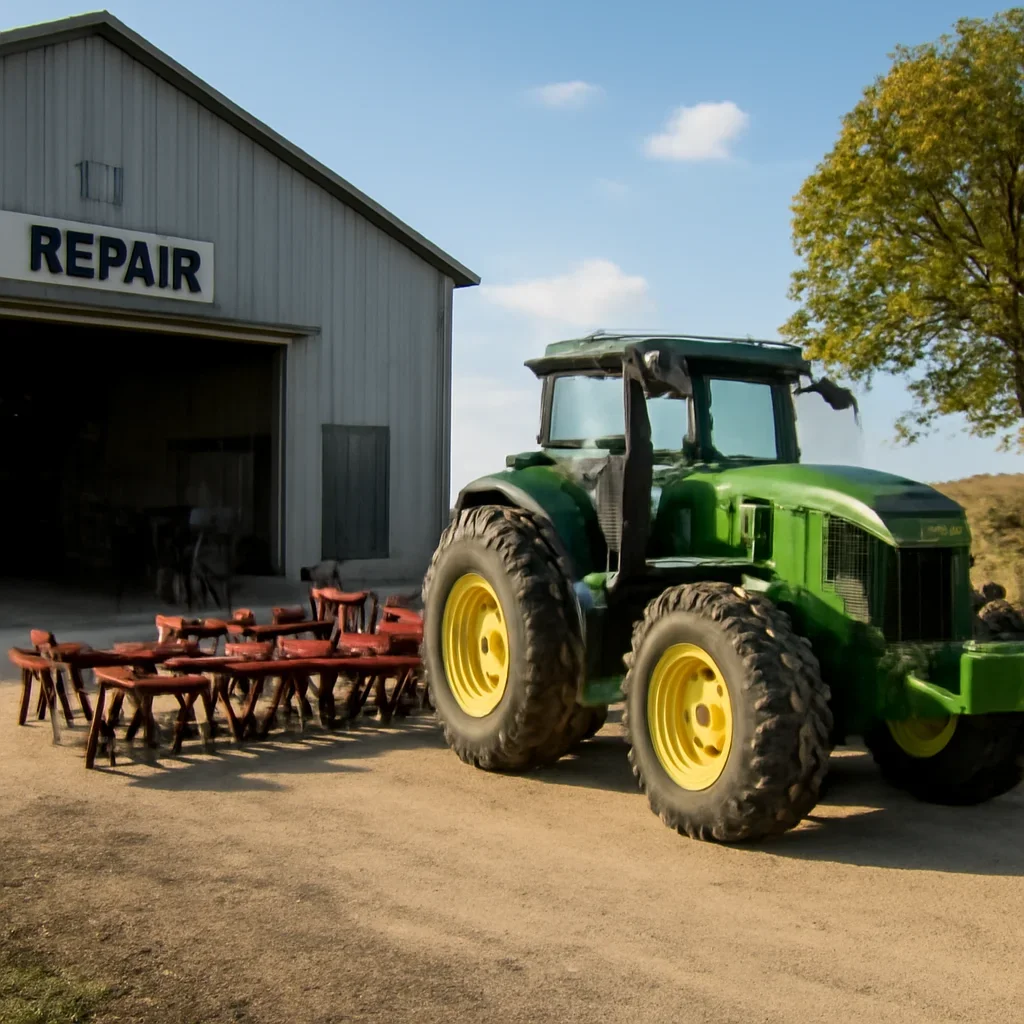 Finished equipment ready for work after Farm Equipment Repair support