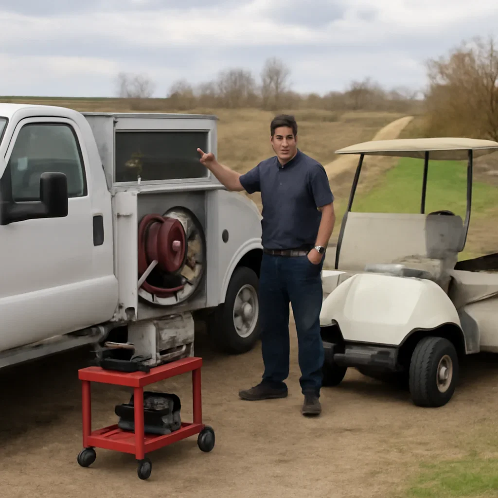Mobile service setup for Golf Cart Repair in Northeast Wisconsin