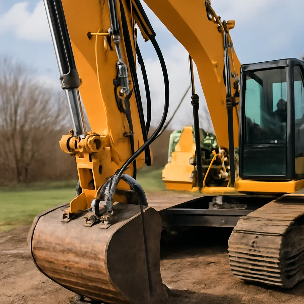 Finished equipment ready for work after Hydraulic Hose Repair support