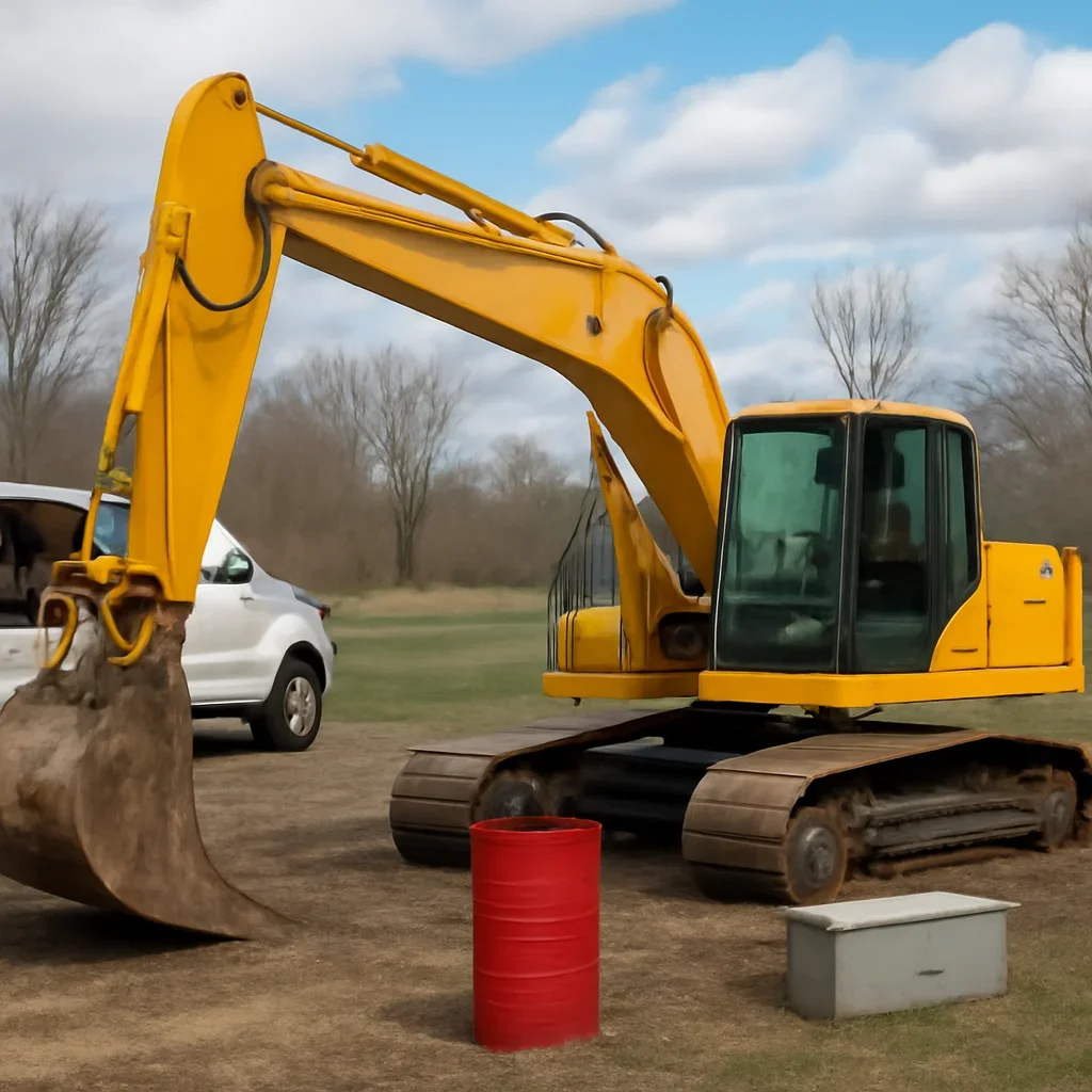 Finished equipment ready for work after Hydraulic Repair support