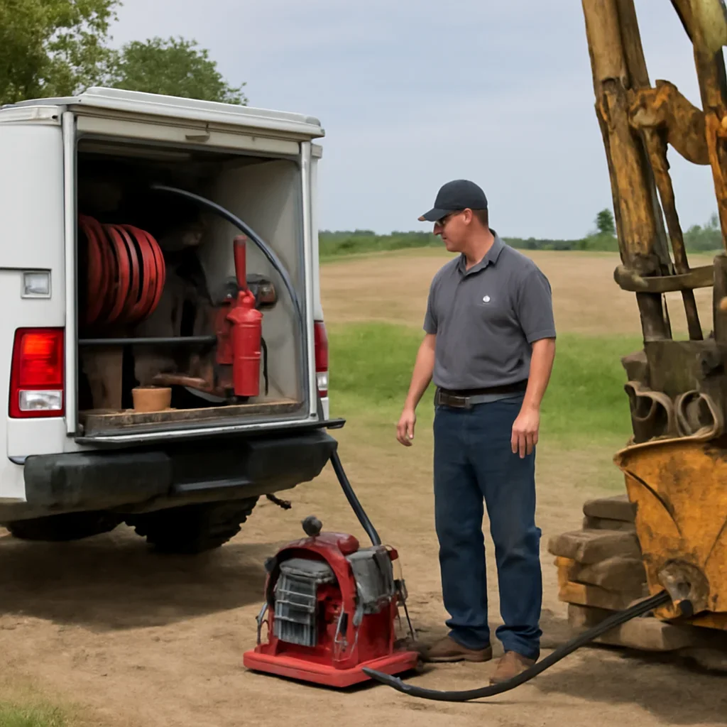 Mobile service setup for Hydraulic Repair in Northeast Wisconsin