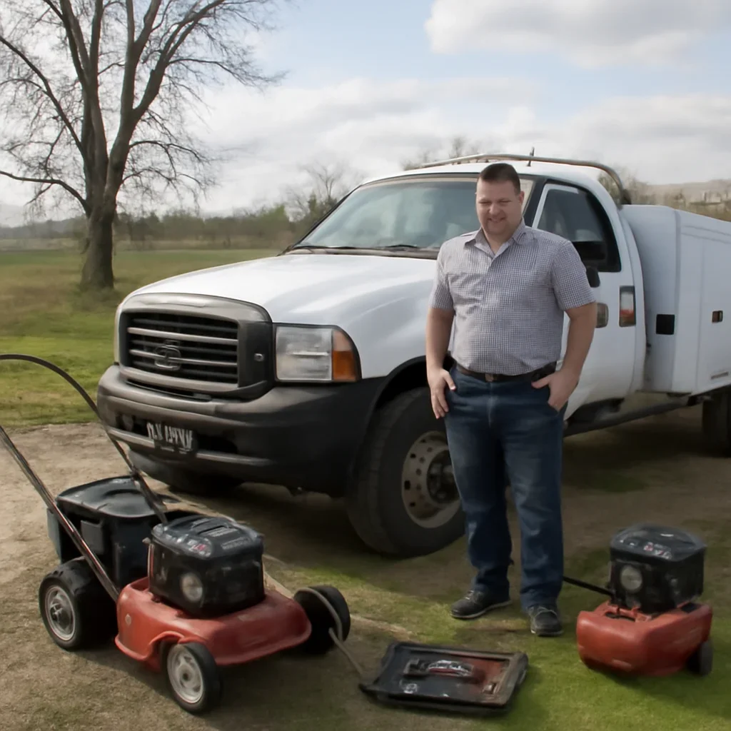 Mobile service setup for Lawn Mower Service in Northeast Wisconsin