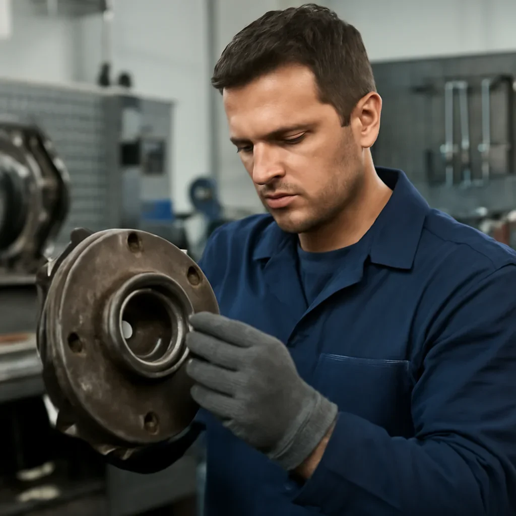 On-Site Equipment Repair work on equipment components in a shop setting