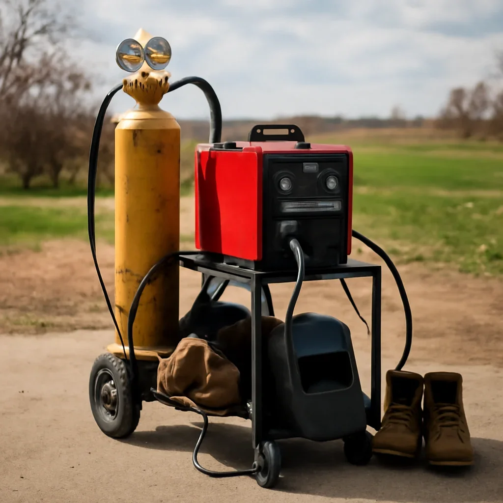 Finished equipment ready for work after Portable Welding support