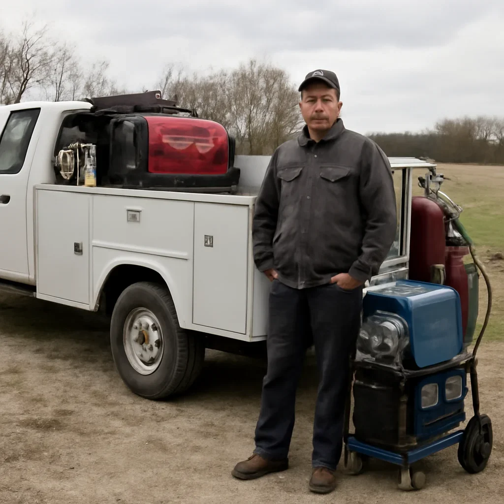 Mobile service setup for Shop Welding & Repair in Northeast Wisconsin