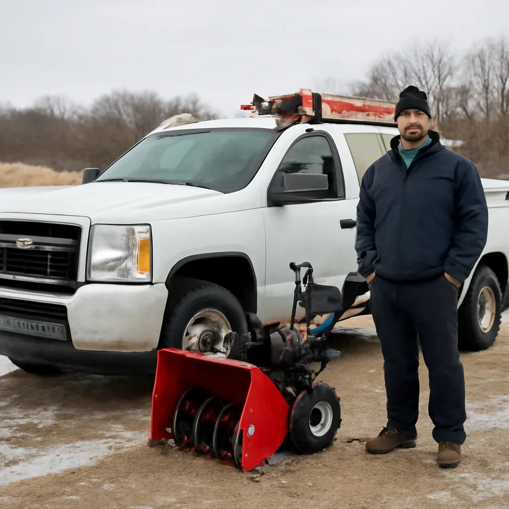 Mobile service setup for Snow Blower Service in Northeast Wisconsin