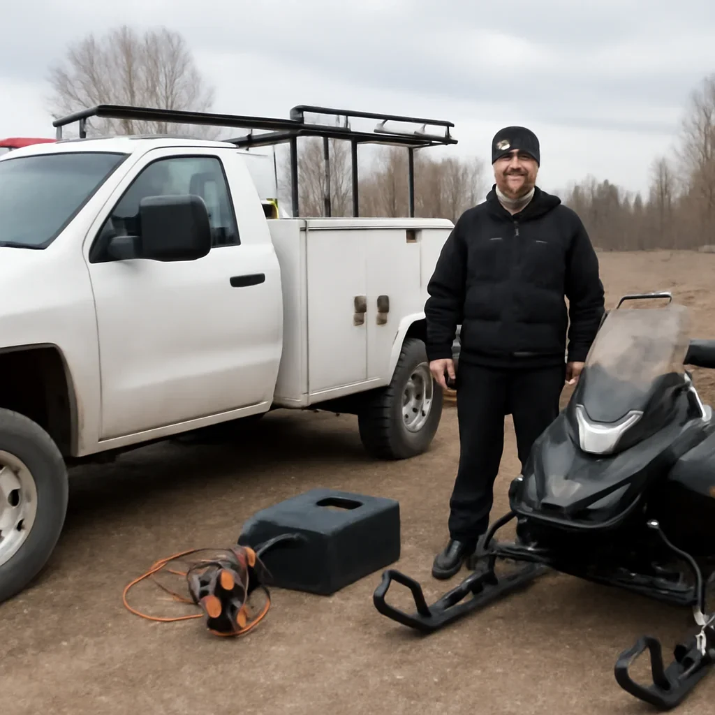 Mobile service setup for Snowmobile Service in Northeast Wisconsin