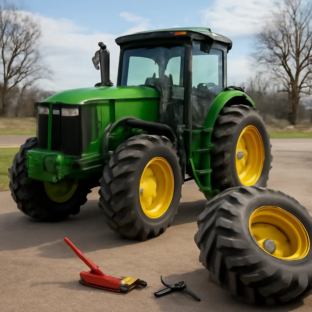 Finished equipment ready for work after Tire Sales & Service support