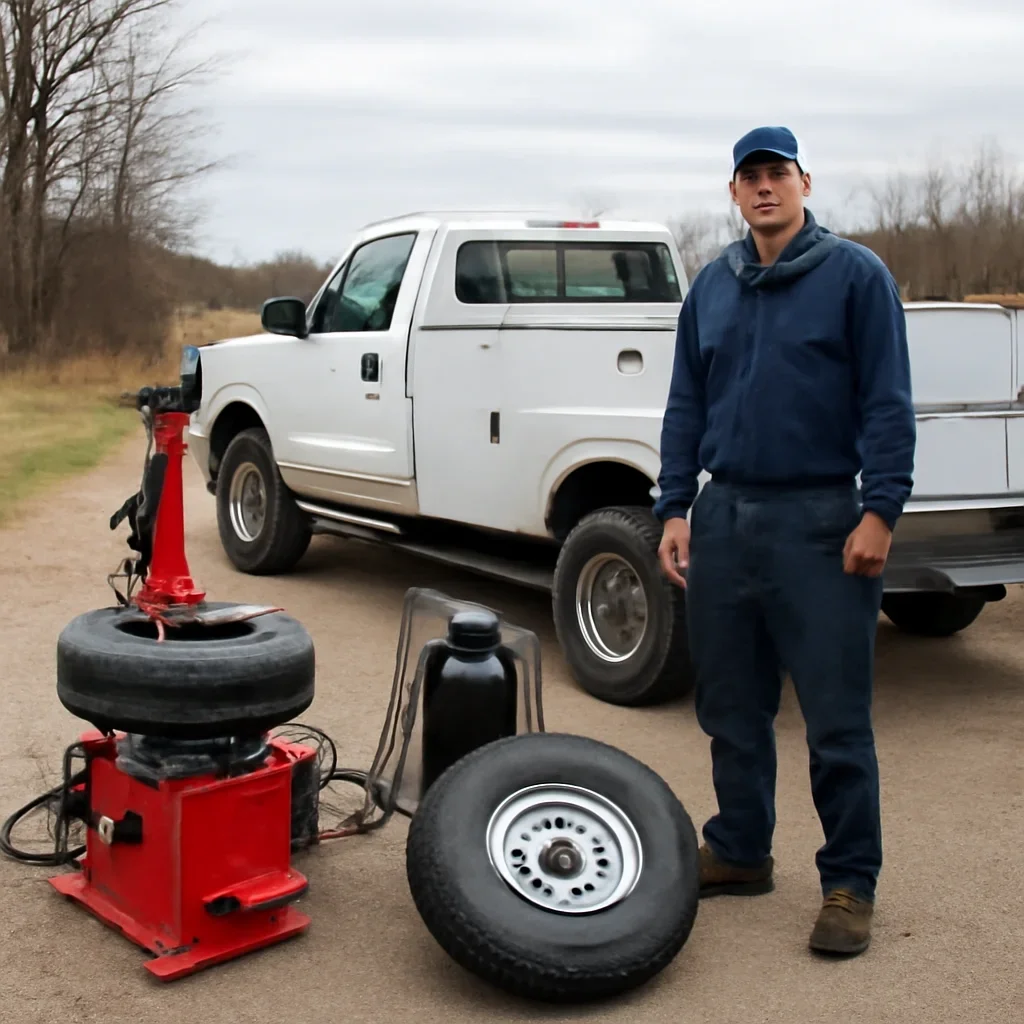 Mobile service setup for Tire Sales & Service in Northeast Wisconsin