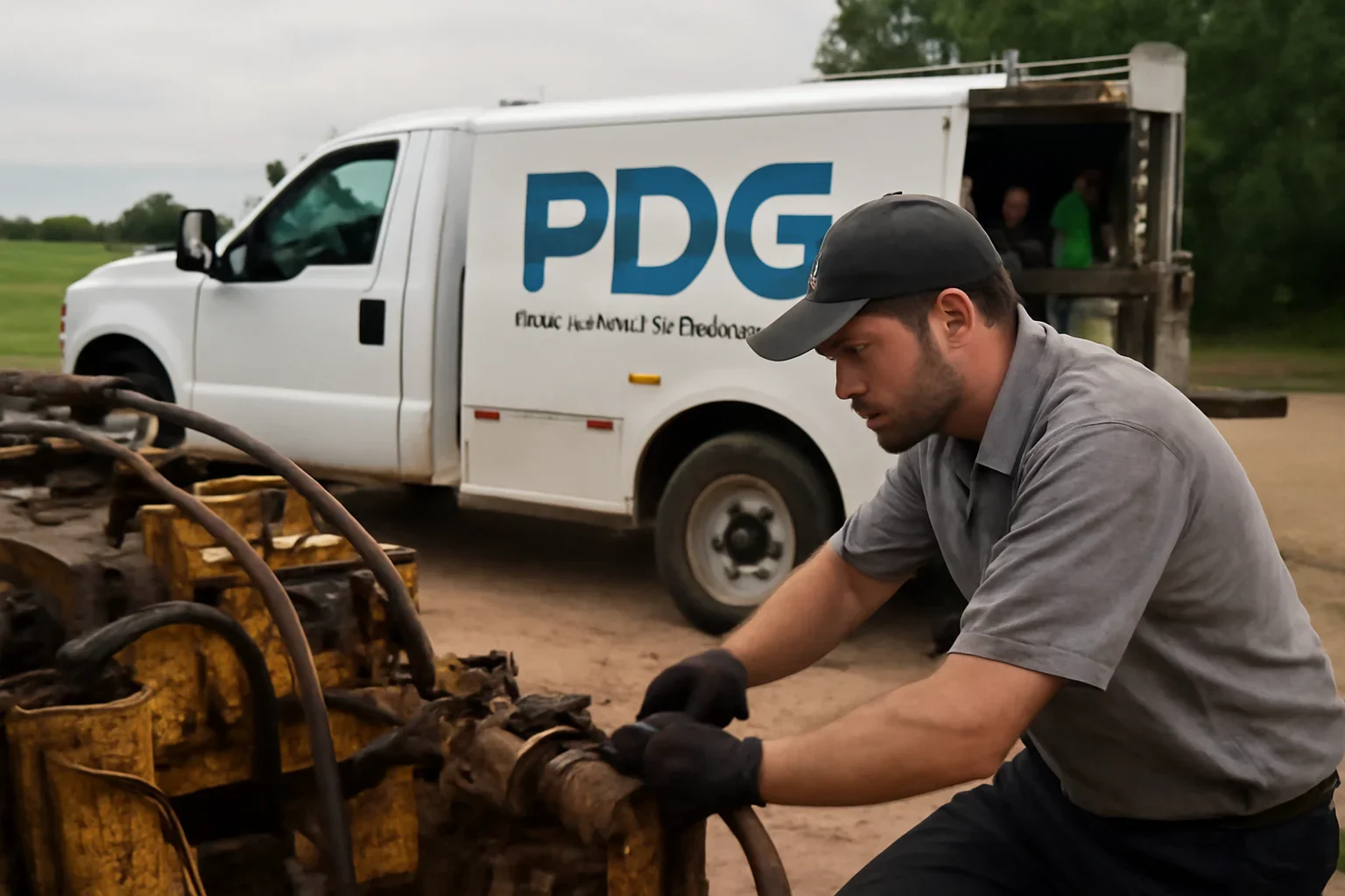 Brands We Service support scene showing working equipment and service support