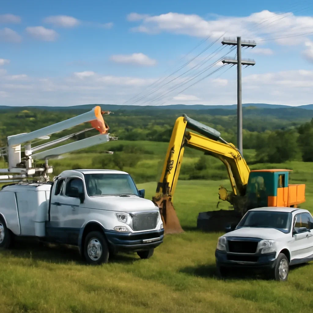 Equipment support scene representing multiple Northeast Wisconsin communities