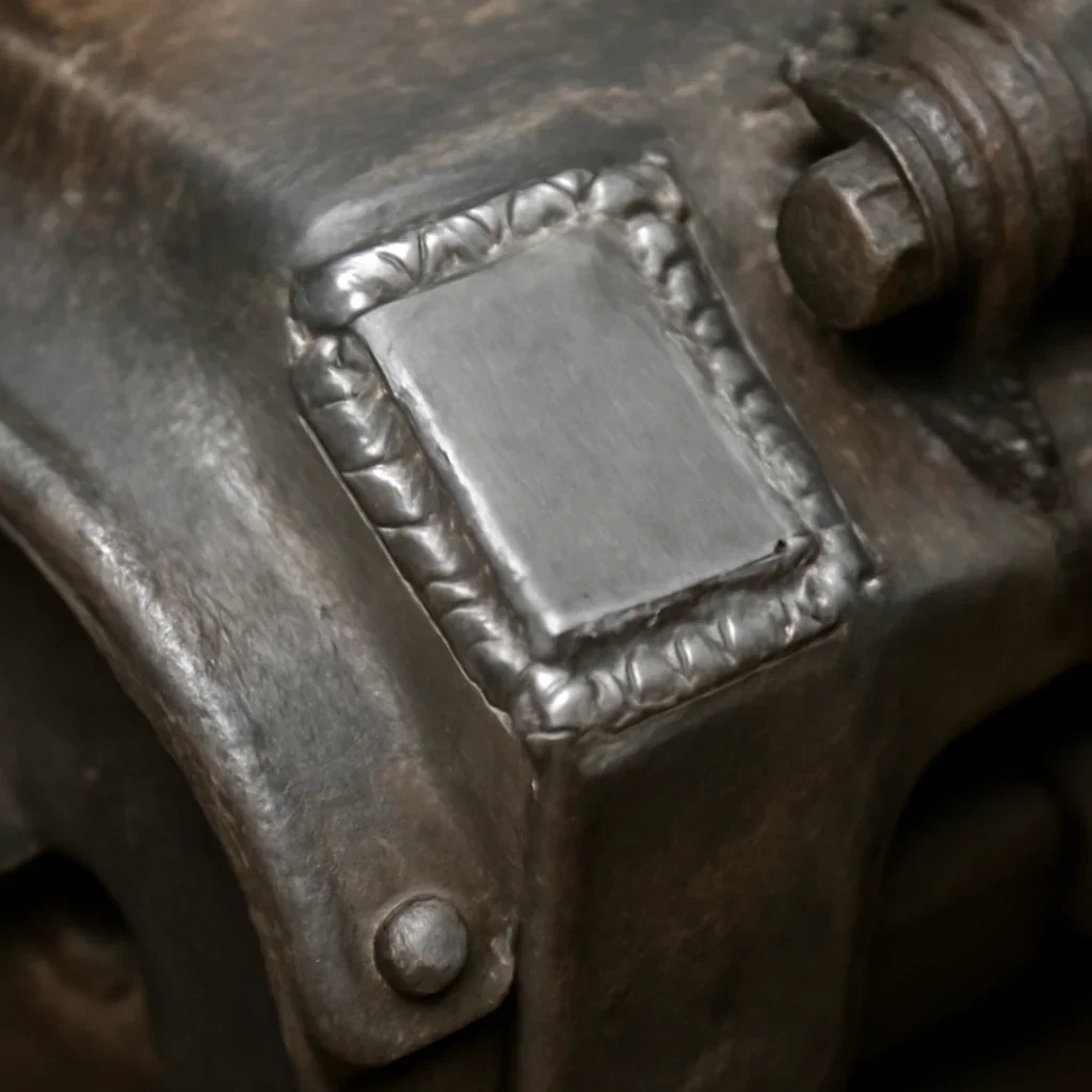 Careful metal repair and equipment workmanship detail